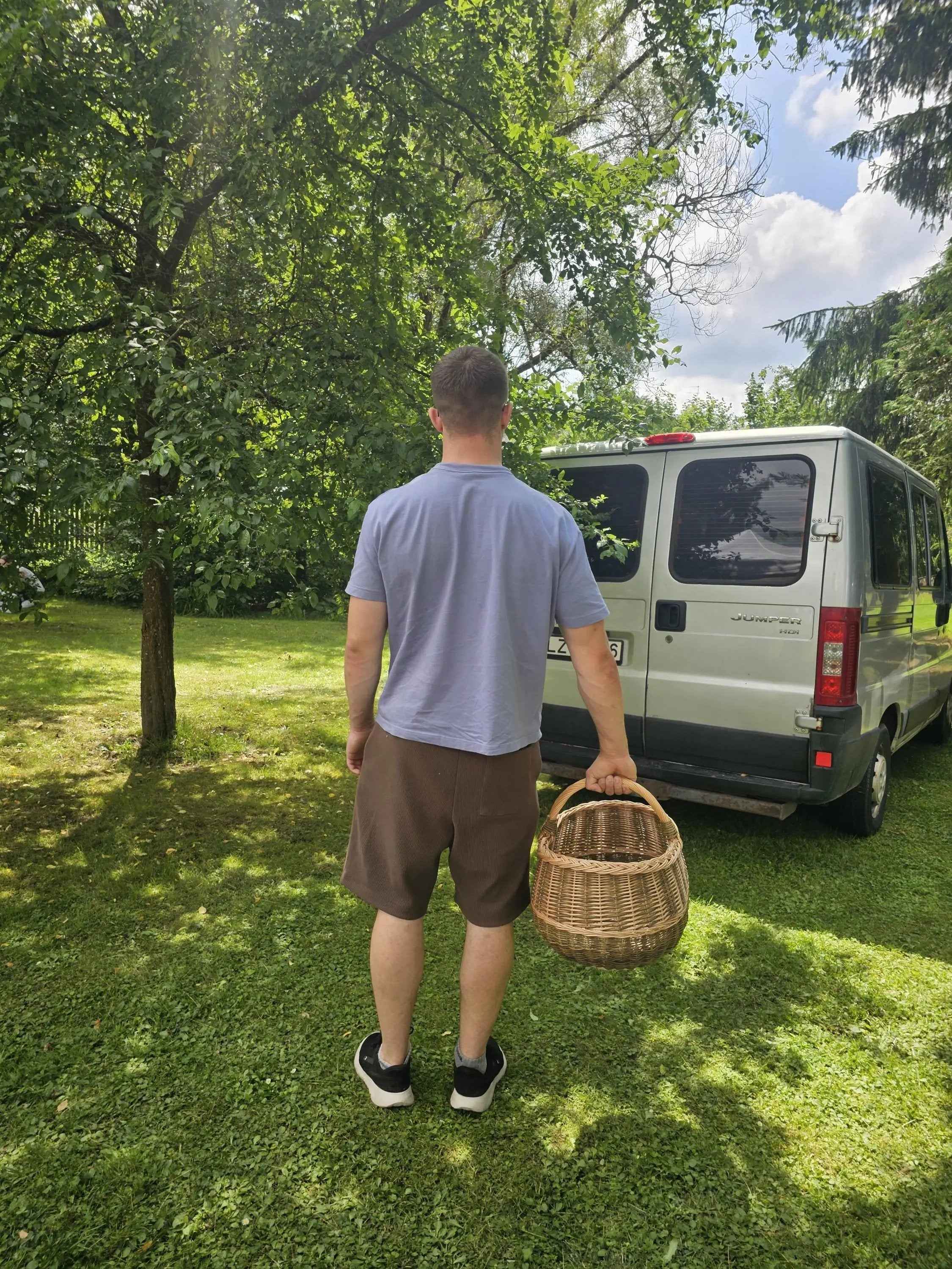 Large wicker basket 047b - NaturelyWoven wicker - handmade