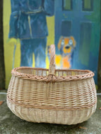 Large wicker basket 047b - NaturelyWoven wicker - handmade
