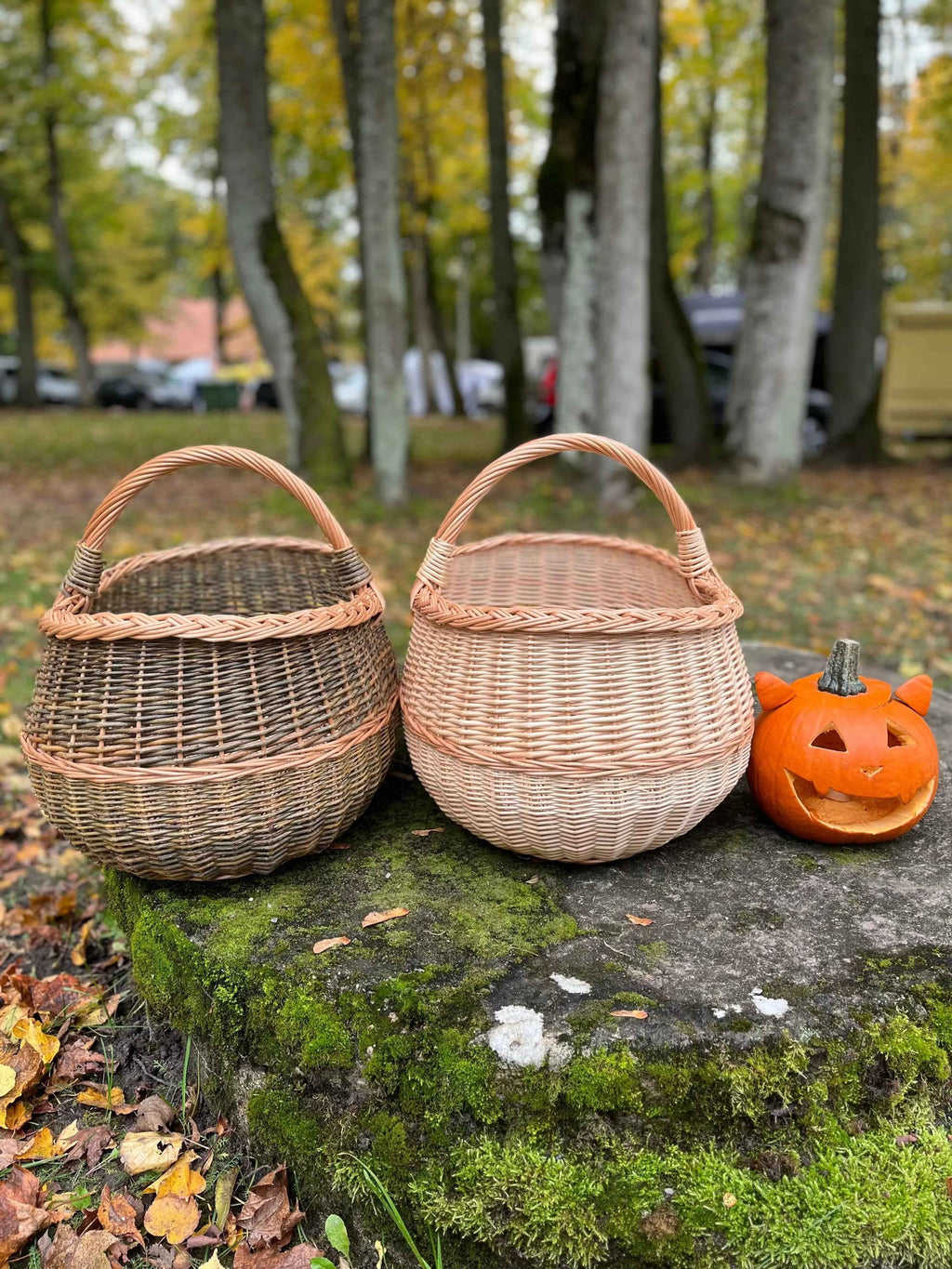 Large wicker basket 047b - NaturelyWoven wicker - handmade
