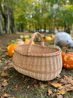 Large wicker basket 047b - NaturelyWoven wicker - handmade