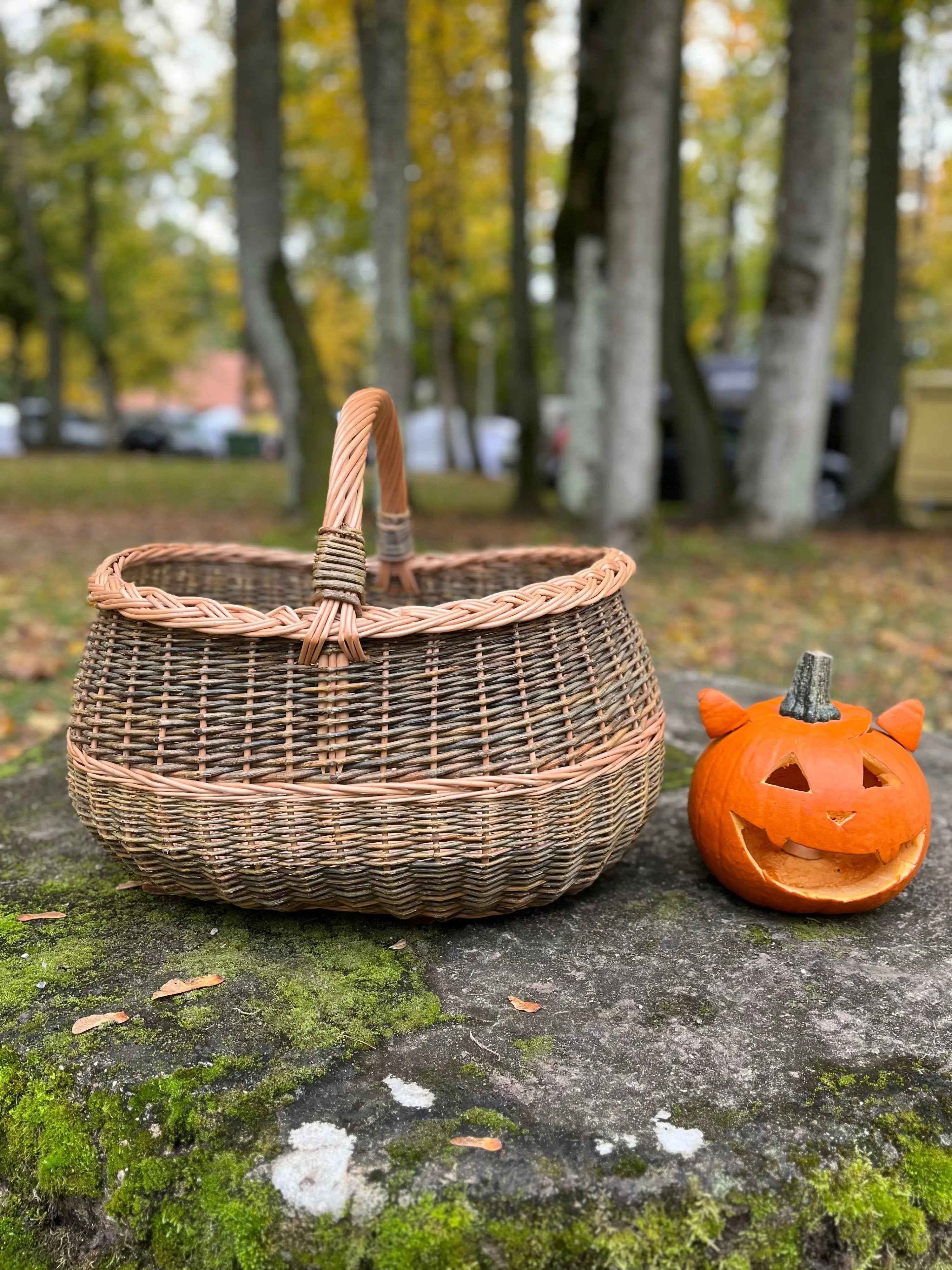 Large wicker basket 047b - NaturelyWoven wicker - handmade