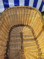 Wicker basket 014r - NaturelyWoven wicker - handmade