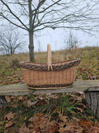 Wicker basket 014r - NaturelyWoven wicker - handmade