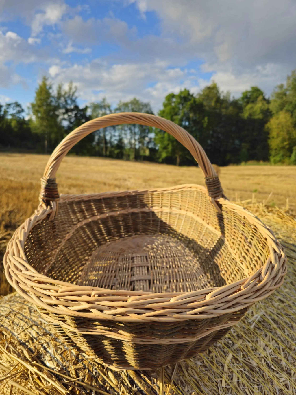 Extra Large Wicker Basket — seen from above