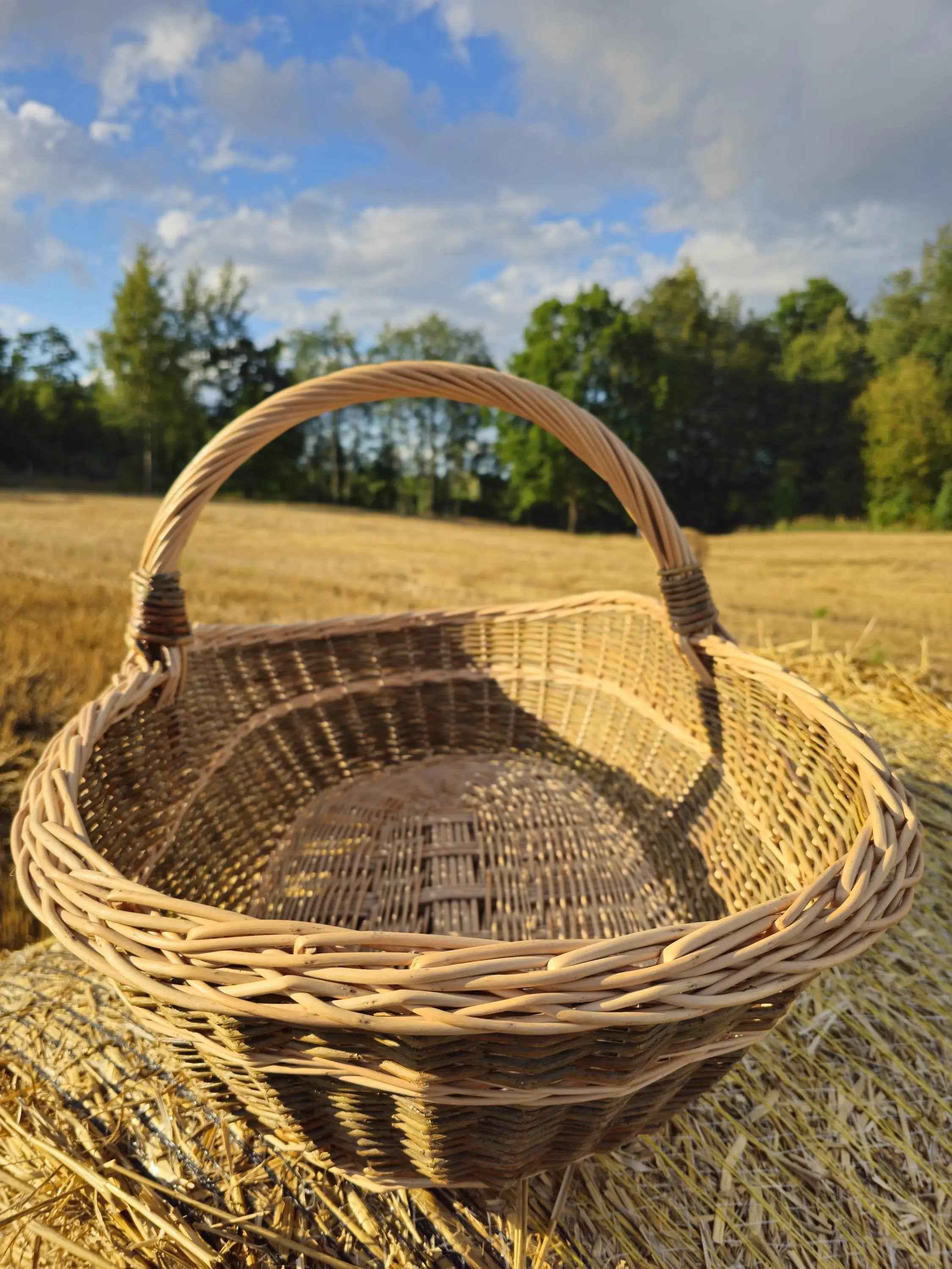 Extra Large Wicker Basket — seen from above