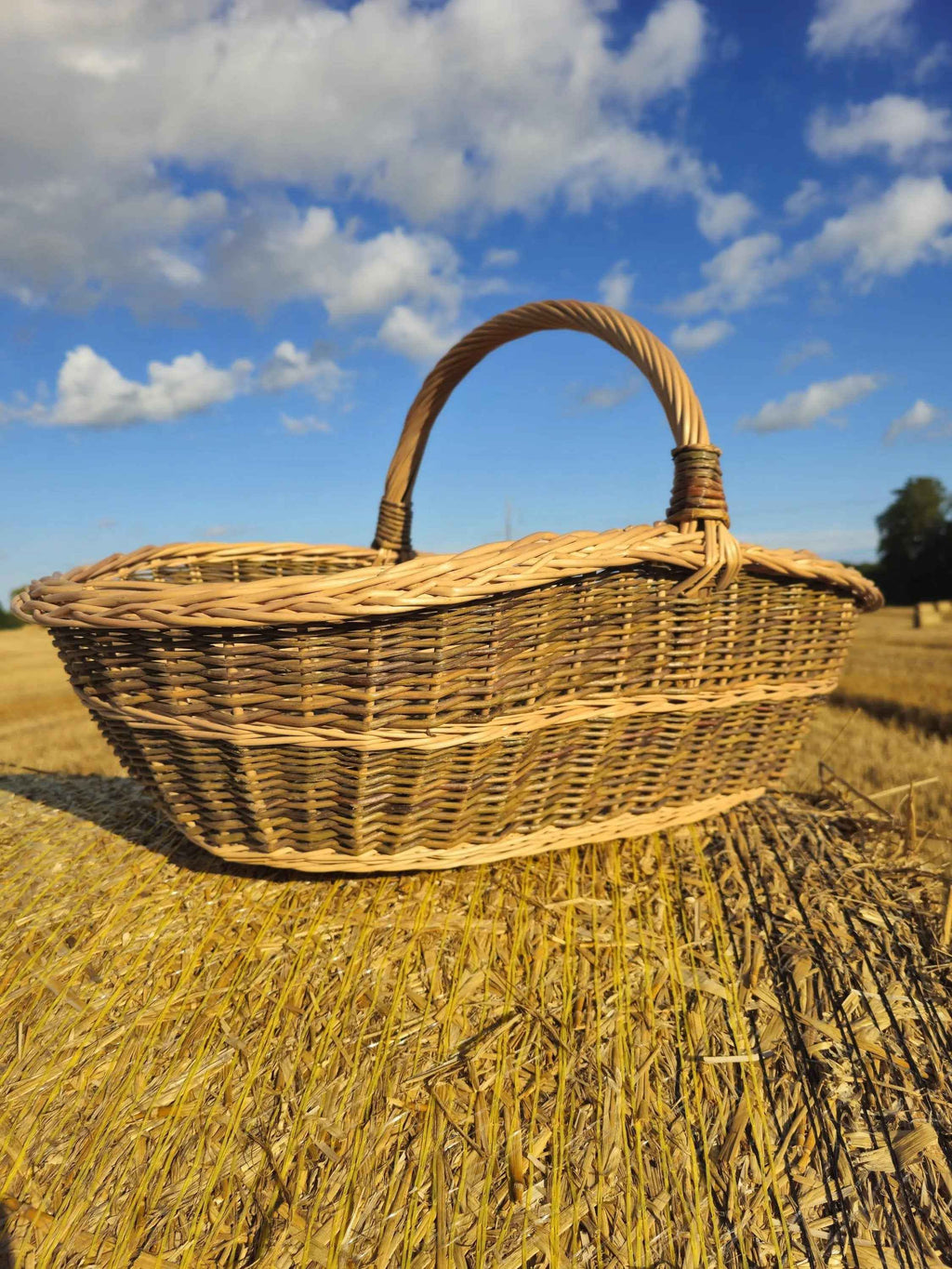 Large wicker basket 004b - NaturelyWoven wicker - handmade