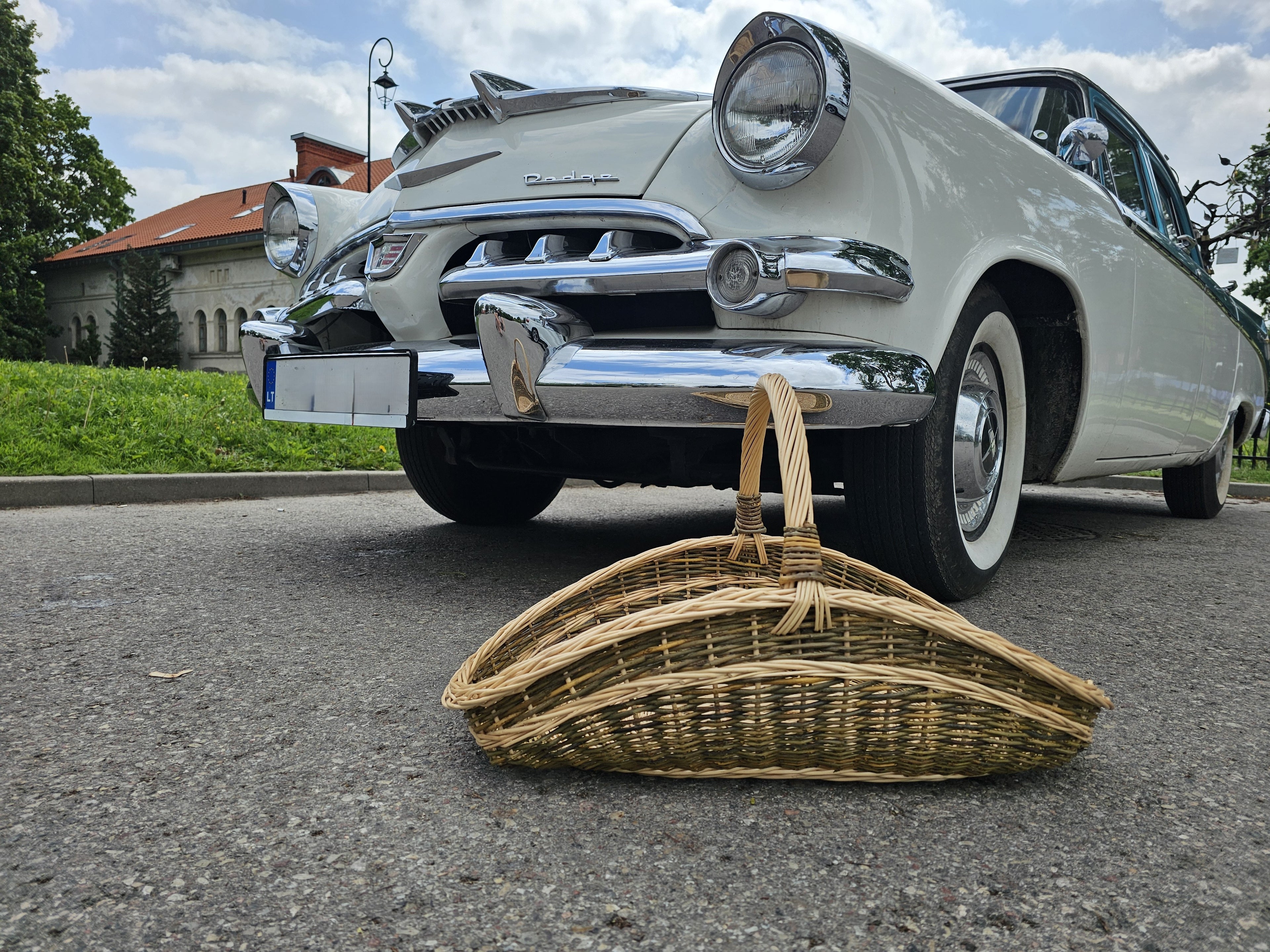 Herringbone Wicker Garden Trug — wicker basket, view 3