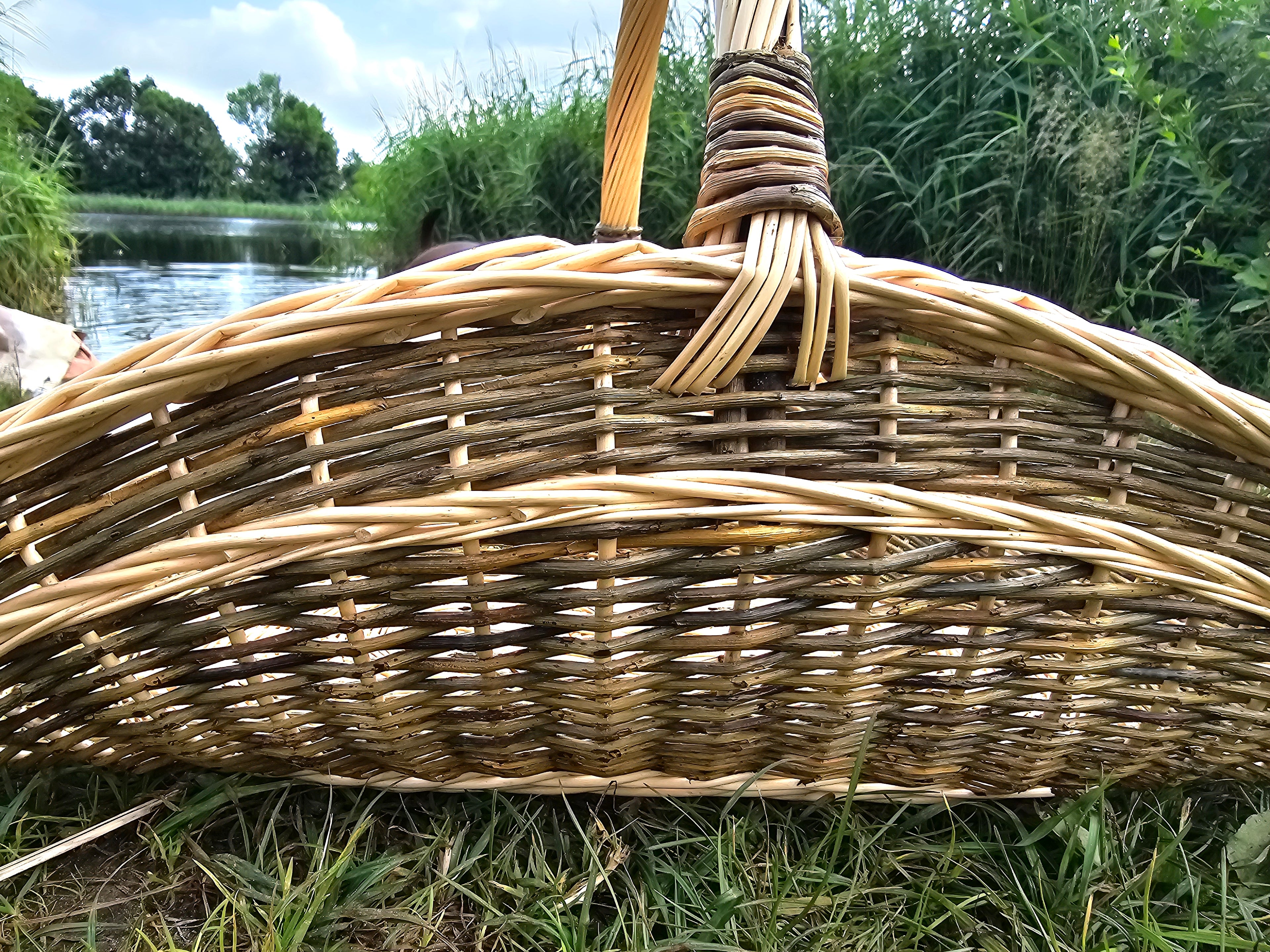 Herringbone Wicker Garden Trug — wicker basket, view 5