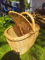 Wicker picnic basket 048b - NaturelyWoven wicker - handmade