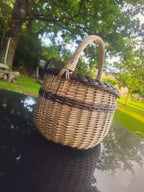 Wicker basket 018b - NaturelyWoven wicker - handmade