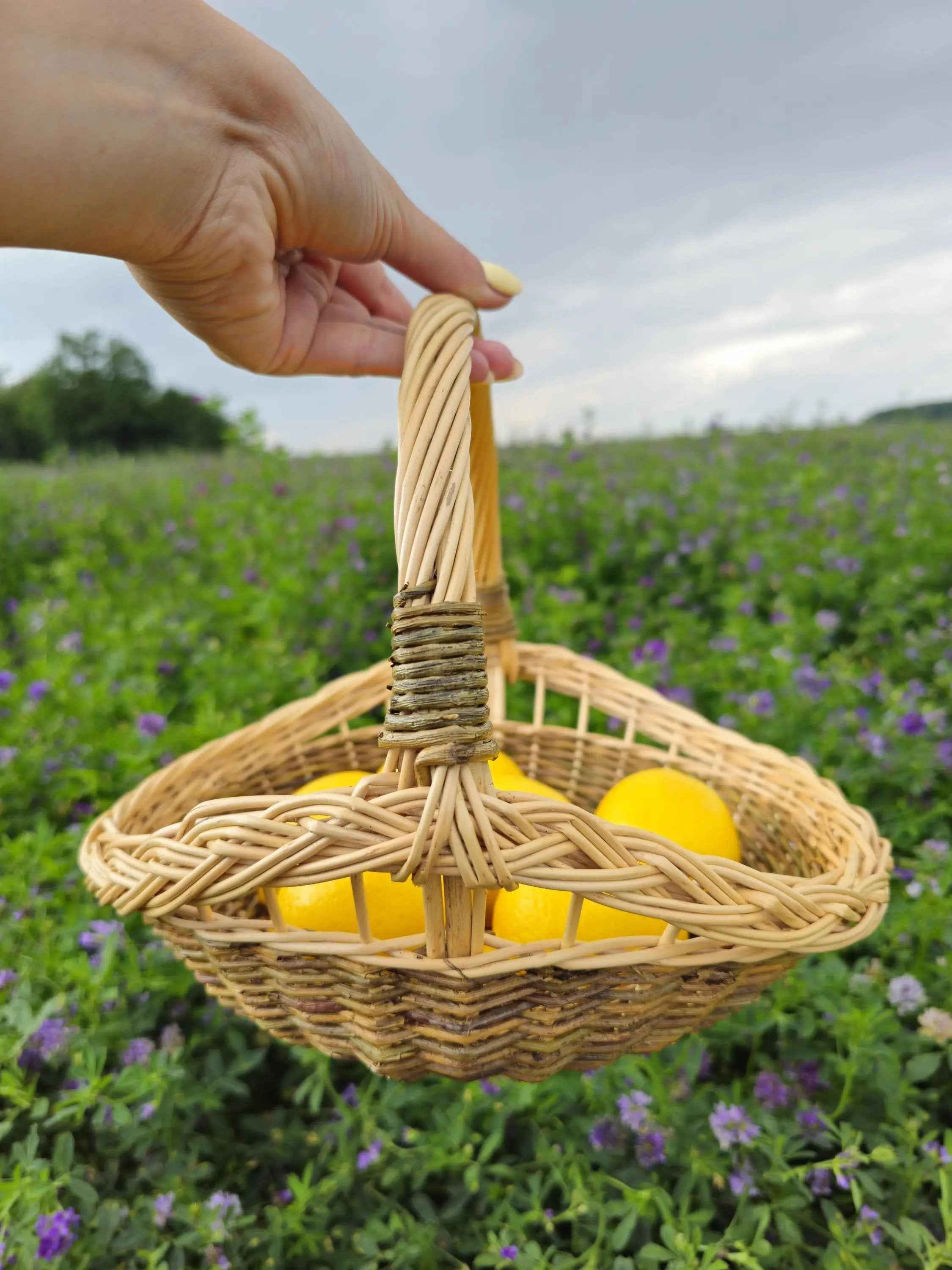 Wicker tray 024b - NaturelyWoven wicker - handmade