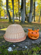 Wicker food cover 007b - NaturelyWoven wicker - handmade