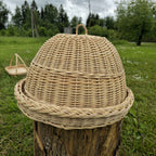 Wicker food cover 007b - NaturelyWoven wicker - handmade