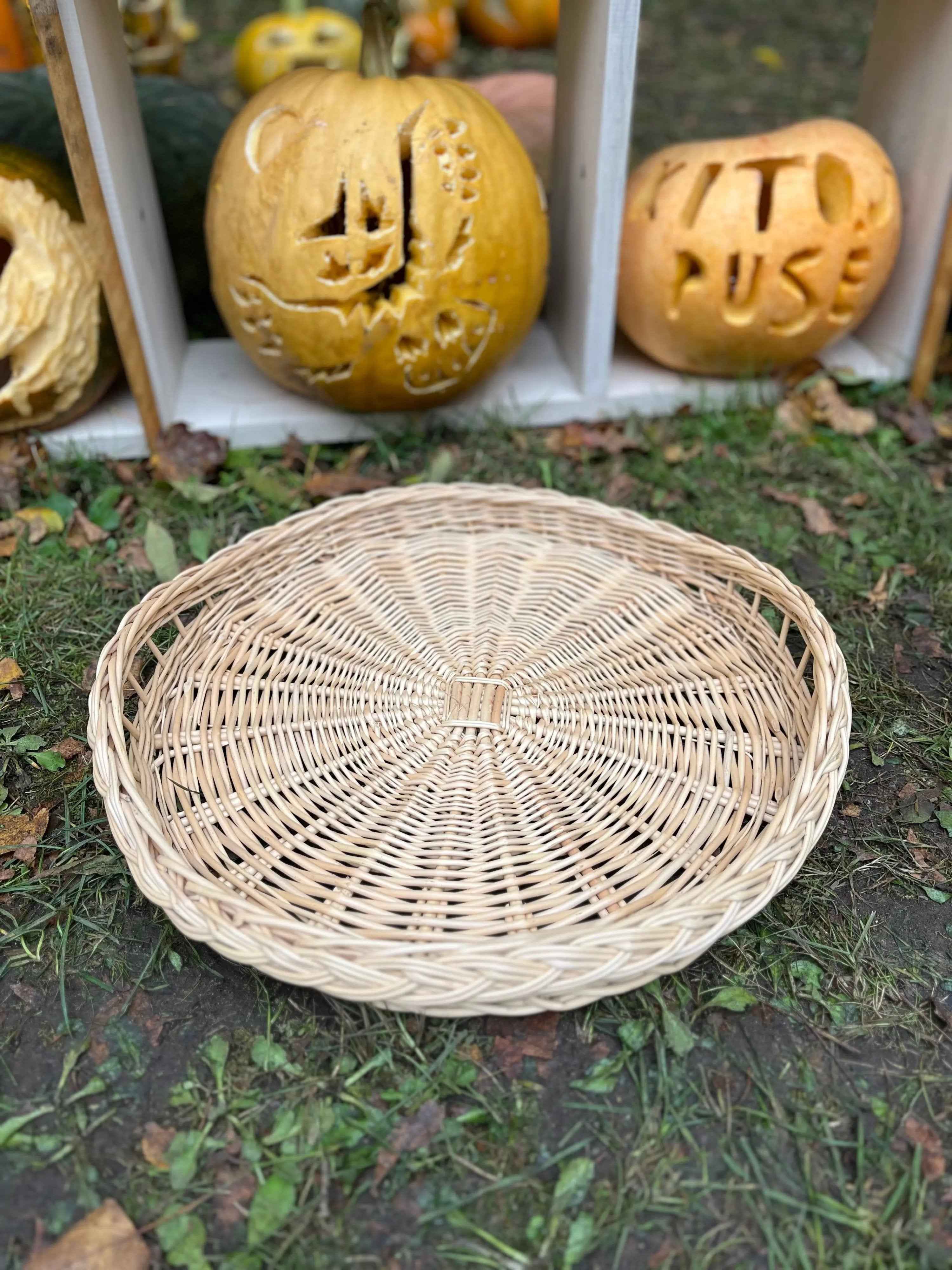Wicker tray 025b - NaturelyWoven wicker - handmade