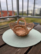 Wicker tray 004r - NaturelyWoven wicker - handmade