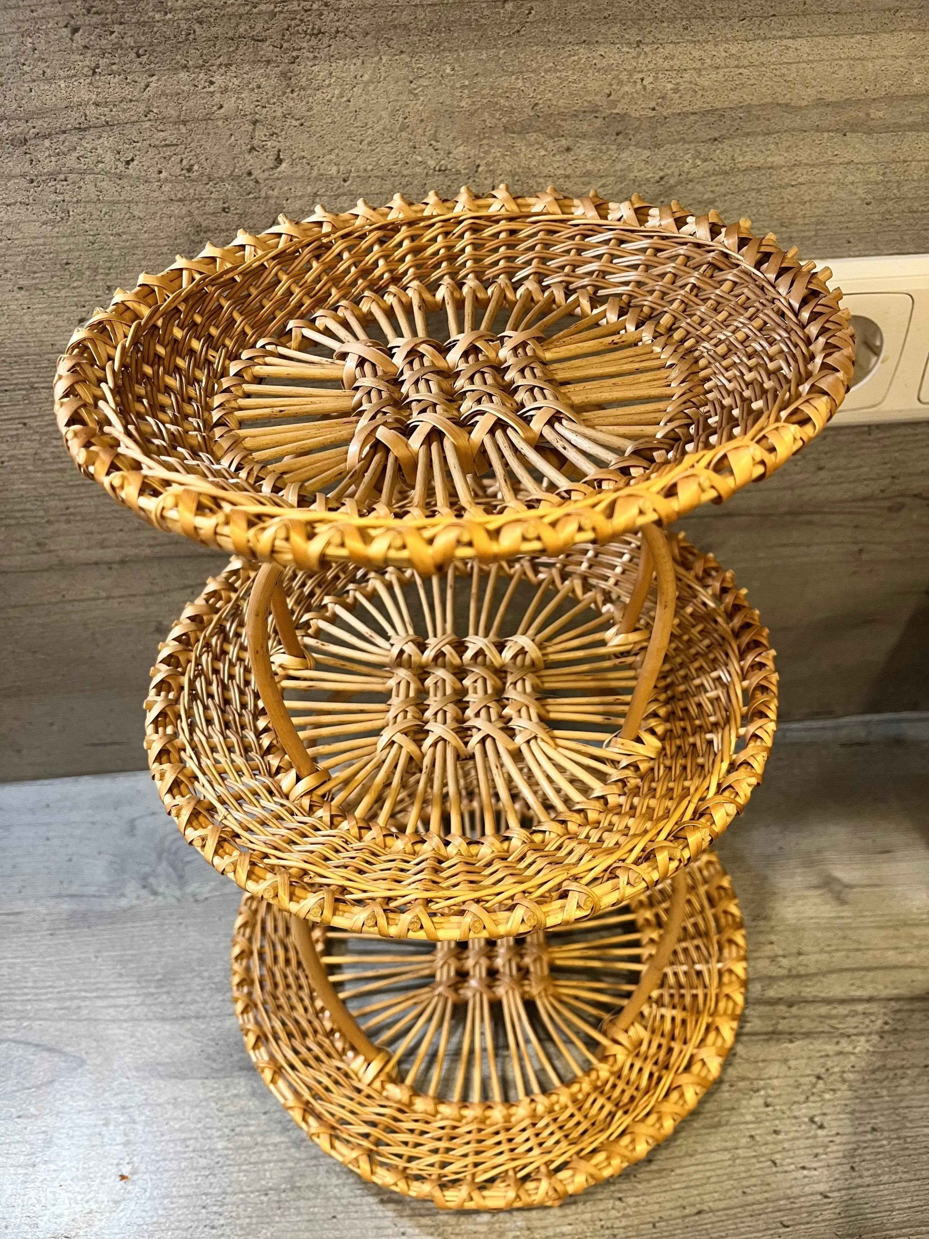 Wicker tray 003r - NaturelyWoven wicker - handmade