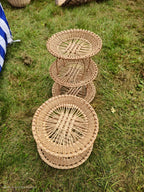 Wicker tray 003r - NaturelyWoven wicker - handmade