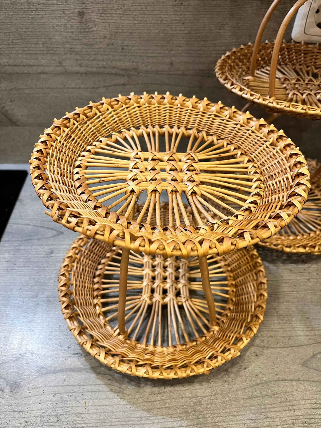 Wicker tray 003r - NaturelyWoven wicker - handmade