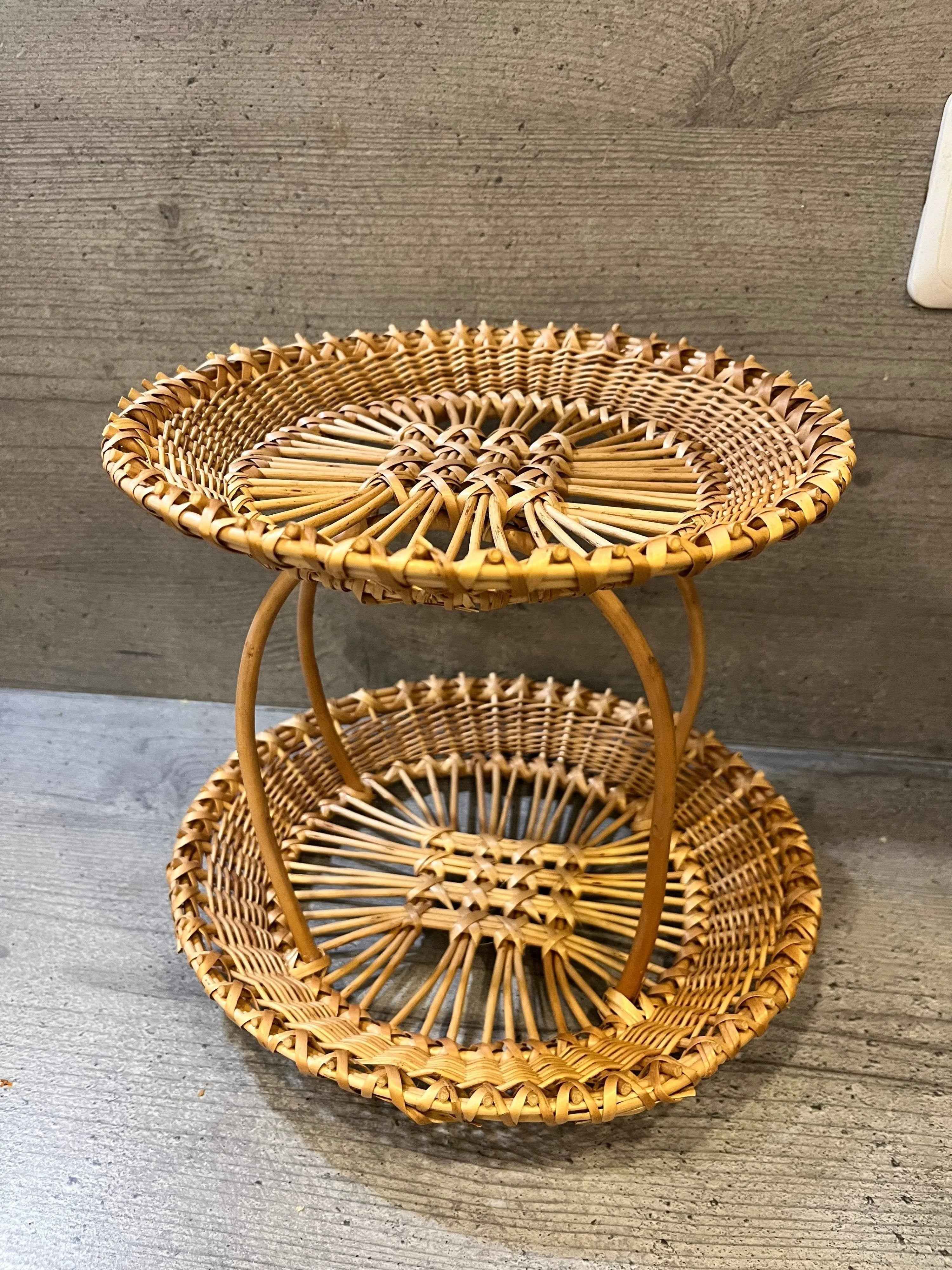 Wicker tray 003r - NaturelyWoven wicker - handmade