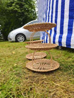 Wicker tray 003r - NaturelyWoven wicker - handmade