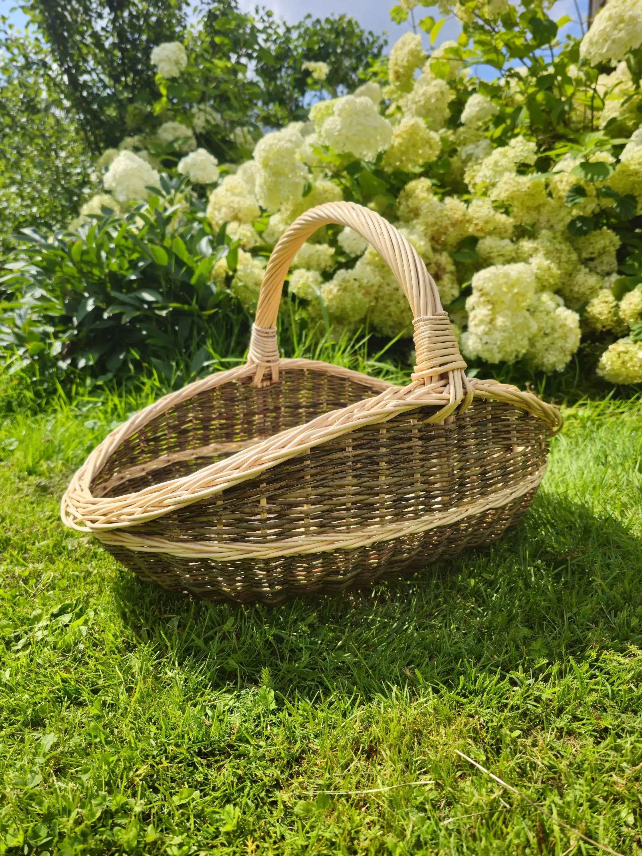 Wicker basket 032b - NaturelyWoven wicker - handmade