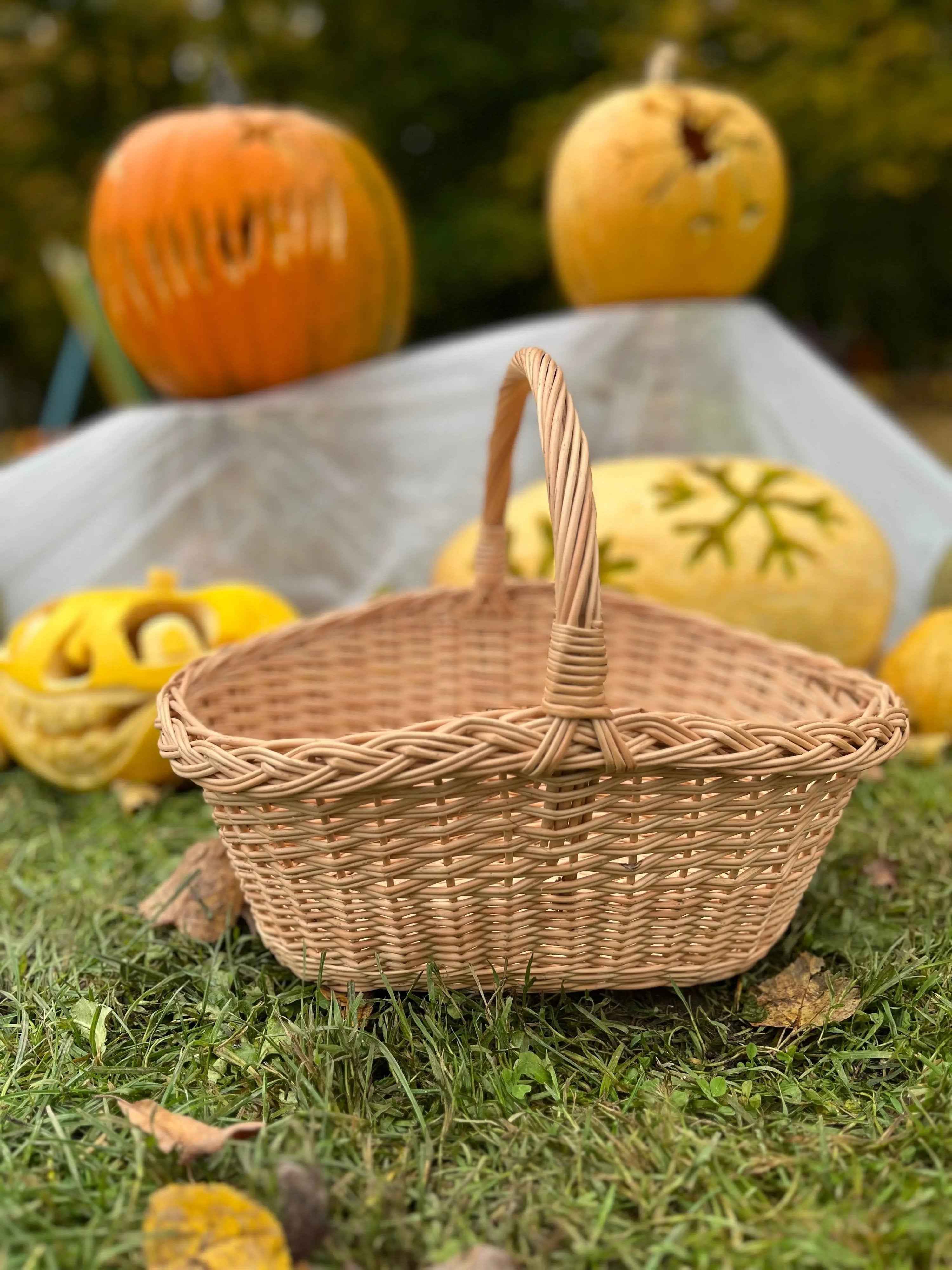 Wicker basket 020b - NaturelyWoven wicker - handmade