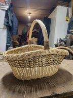 Wicker basket 020b - NaturelyWoven wicker - handmade