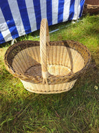 Wicker basket 028r - NaturelyWoven wicker - handmade