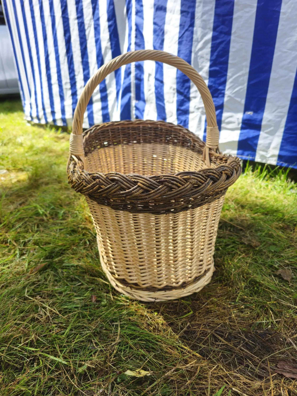 Wicker basket 028r - NaturelyWoven wicker - handmade