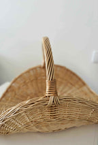 Wicker flower basket 031b - NaturelyWoven wicker - handmade