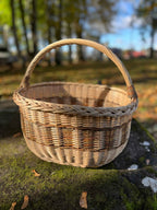 Wicker basket 050b - NaturelyWoven wicker - handmade