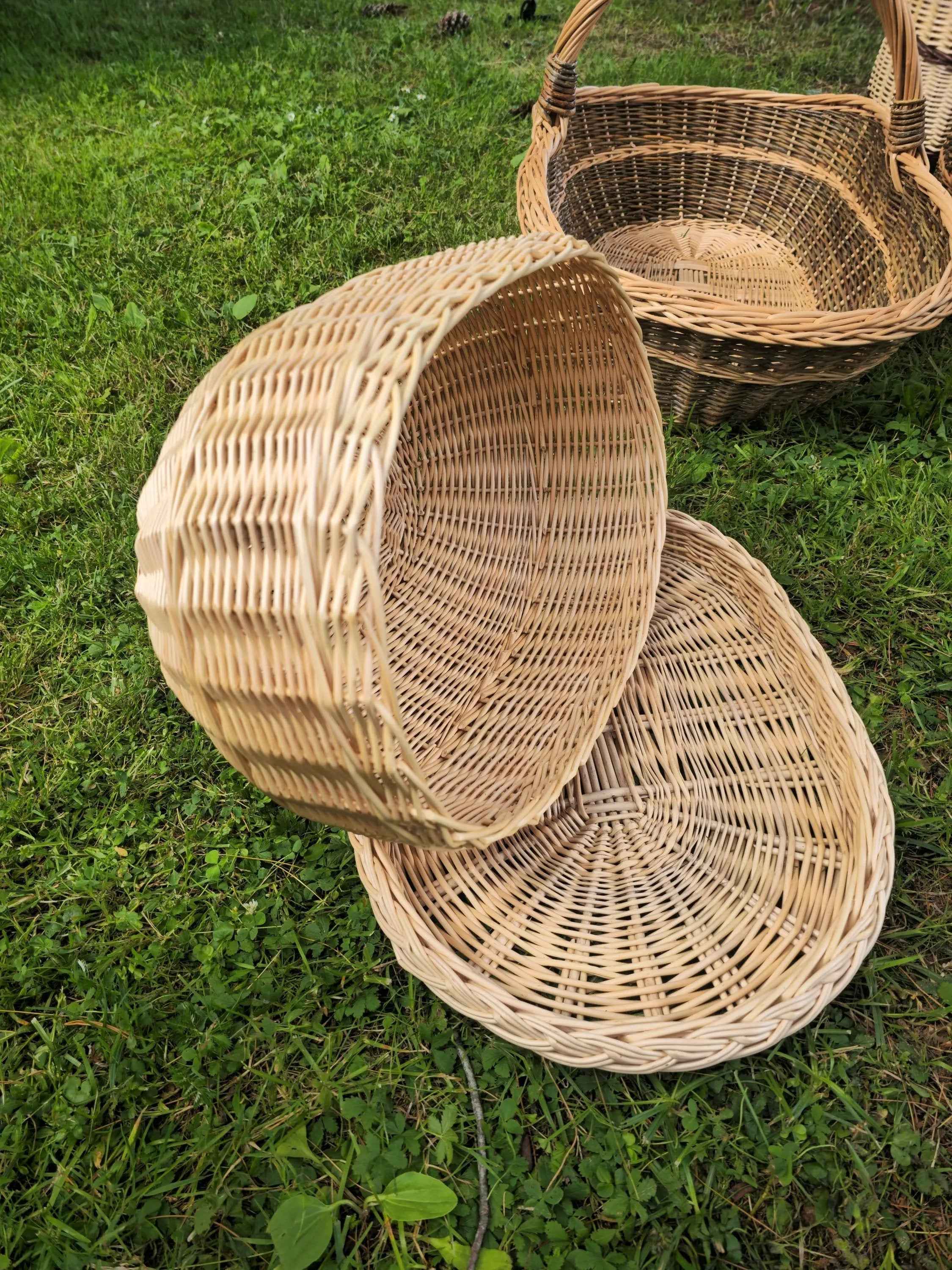 Wicker tray with lid 038b - NaturelyWoven wicker - handmade