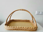 Wicker serving tray 002b - NaturelyWoven wicker - handmade