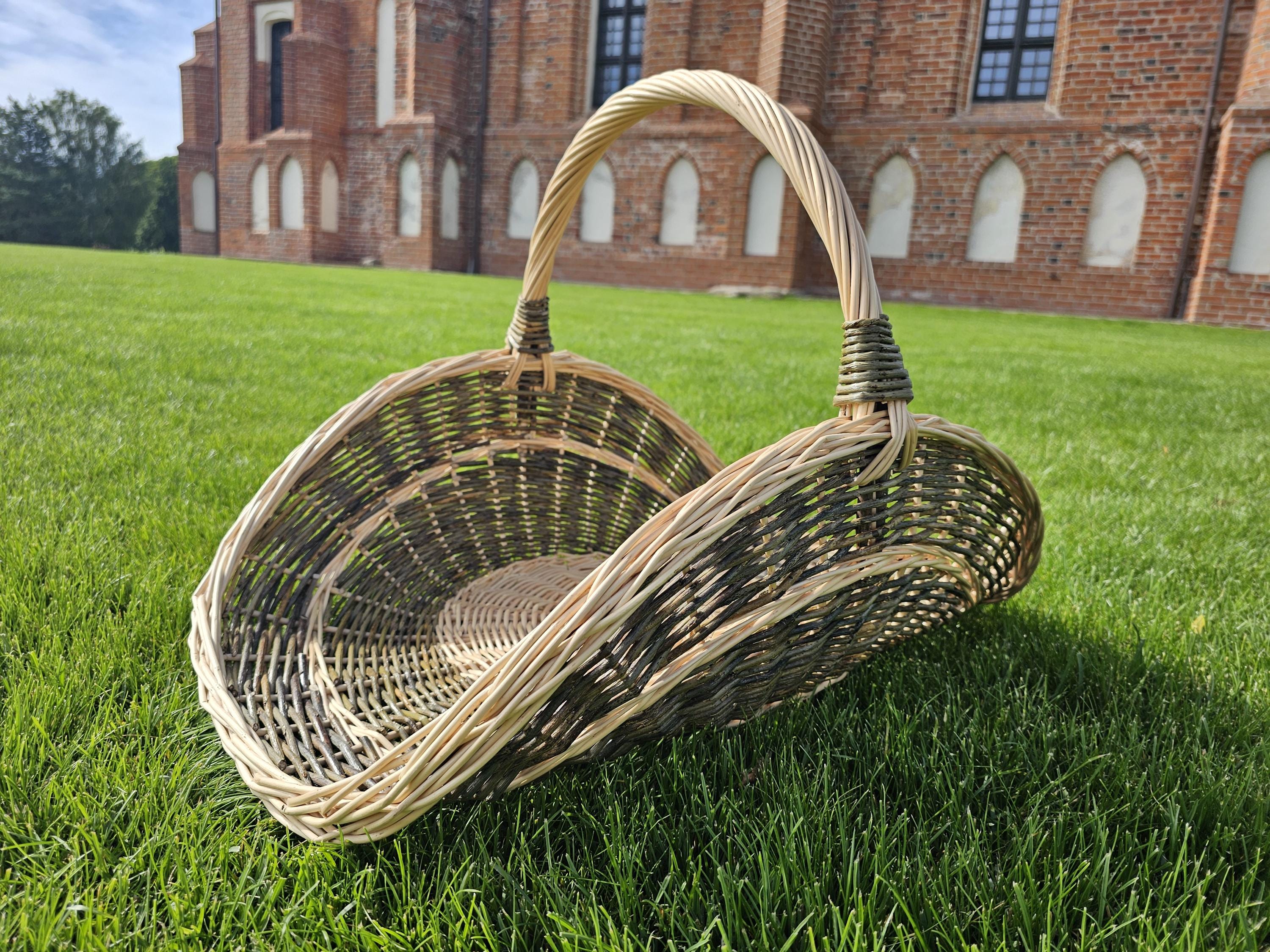 Unpeeled Willow Flower Basket — unpeeled/gold
