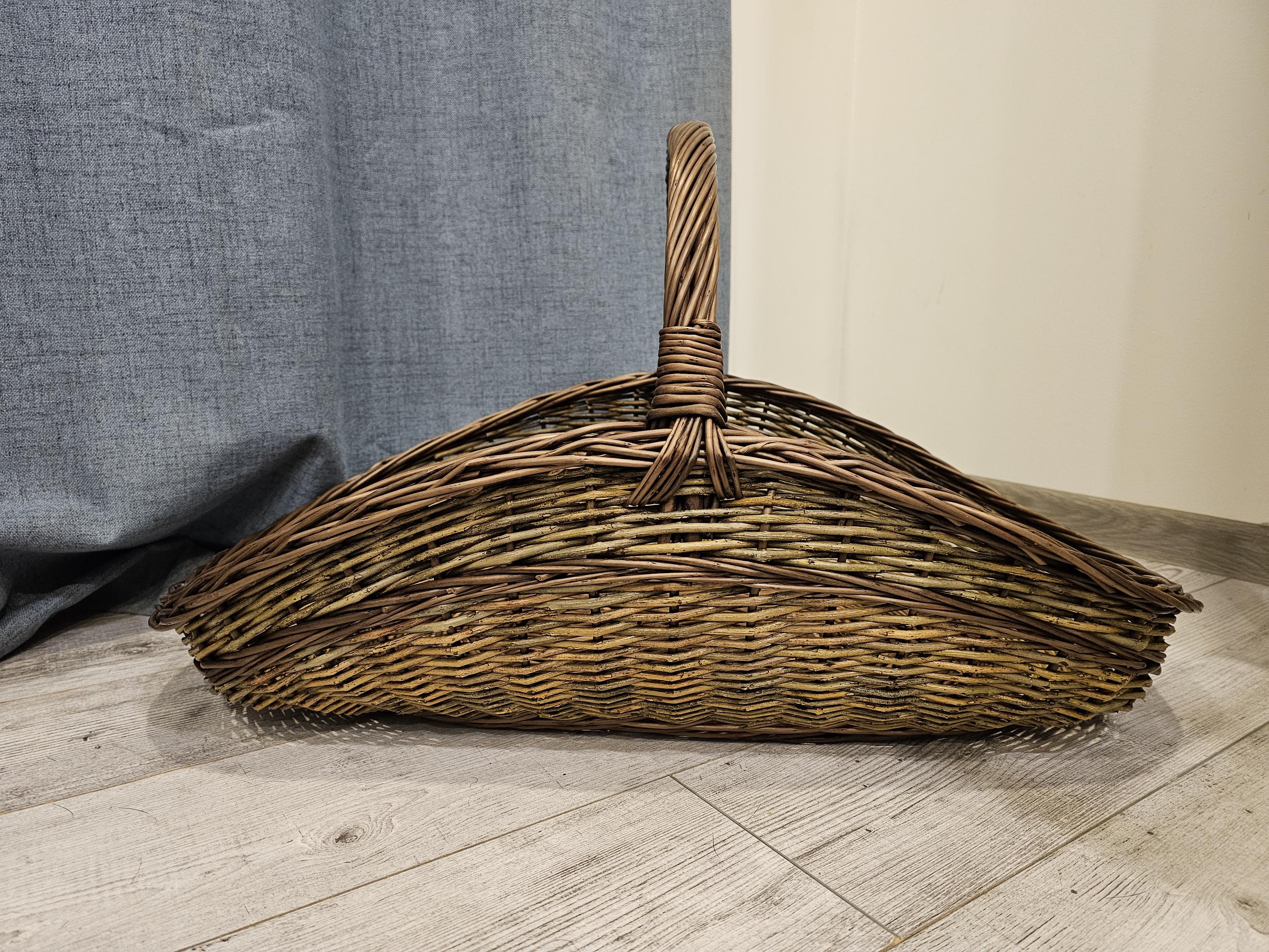 Unpeeled Willow Garden Trug — wicker basket, view 4