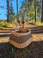 Wicker basket 017r - NaturelyWoven wicker - handmade