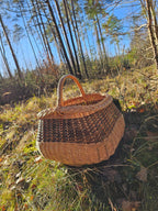 Wicker basket 017r - NaturelyWoven wicker - handmade