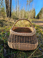 Wicker basket 017r - NaturelyWoven wicker - handmade