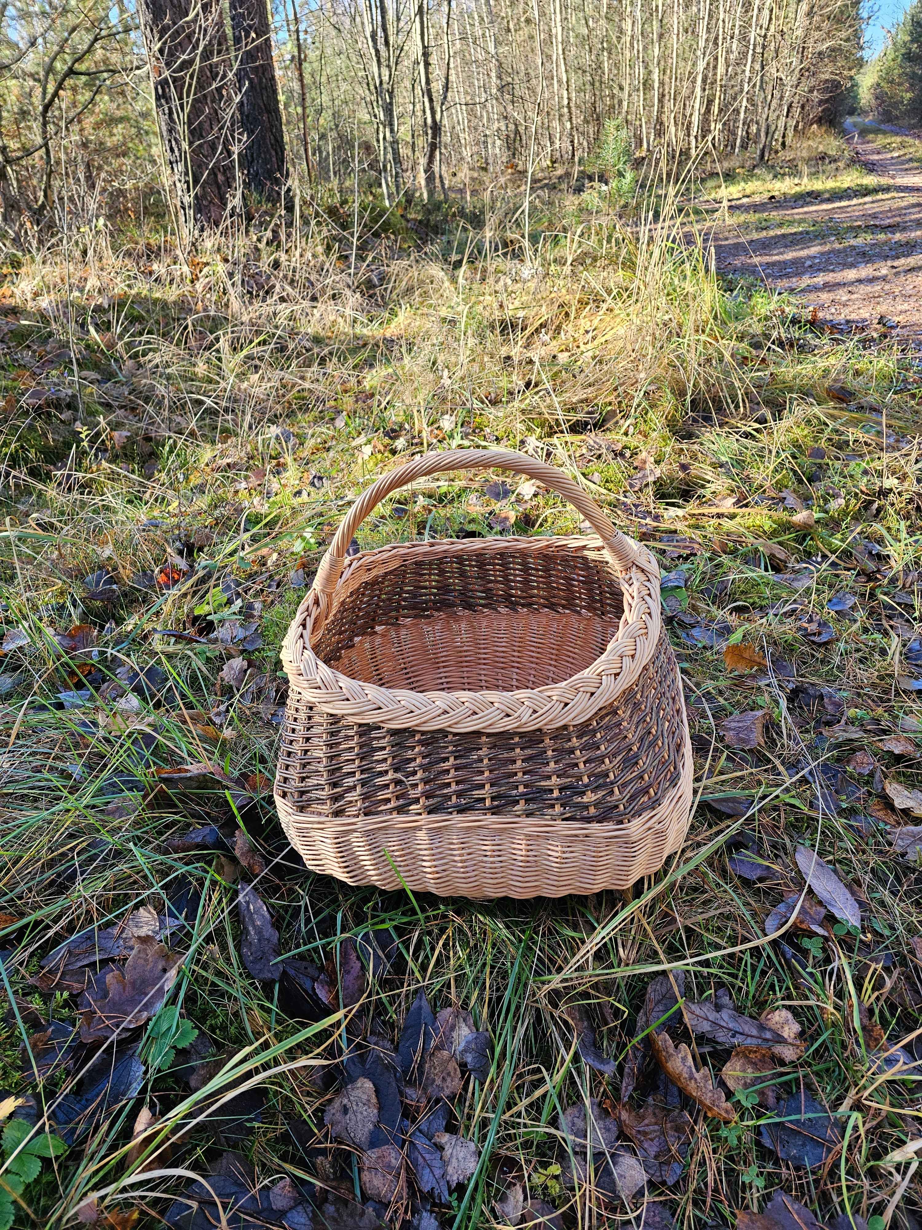 Wicker basket 017r - NaturelyWoven wicker - handmade