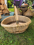 Wicker basket 045b - NaturelyWoven wicker - handmade