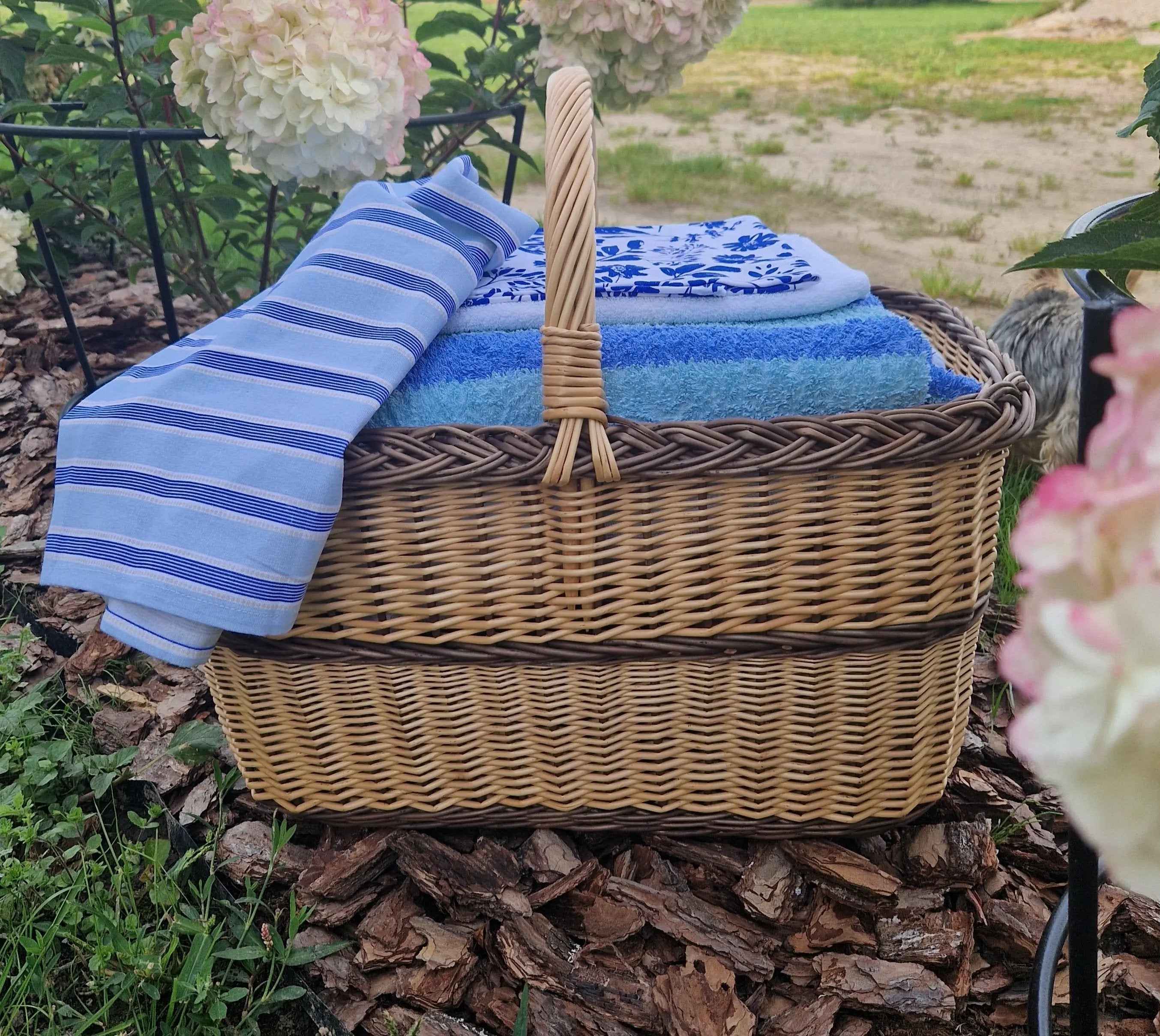 Large willow basket 052b - NaturelyWoven wicker - handmade
