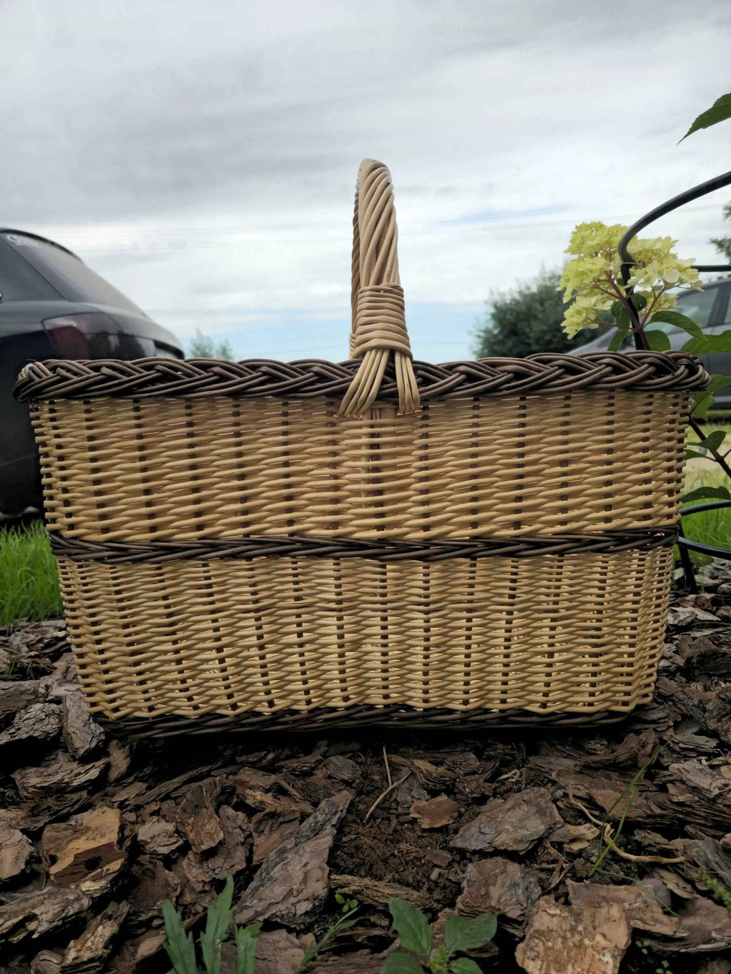 Large willow basket 052b - NaturelyWoven wicker - handmade