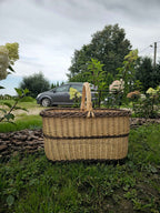 Large willow basket 052b - NaturelyWoven wicker - handmade