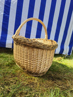 Wicker basket 013r - NaturelyWoven wicker - handmade