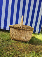 Wicker basket 013r - NaturelyWoven wicker - handmade