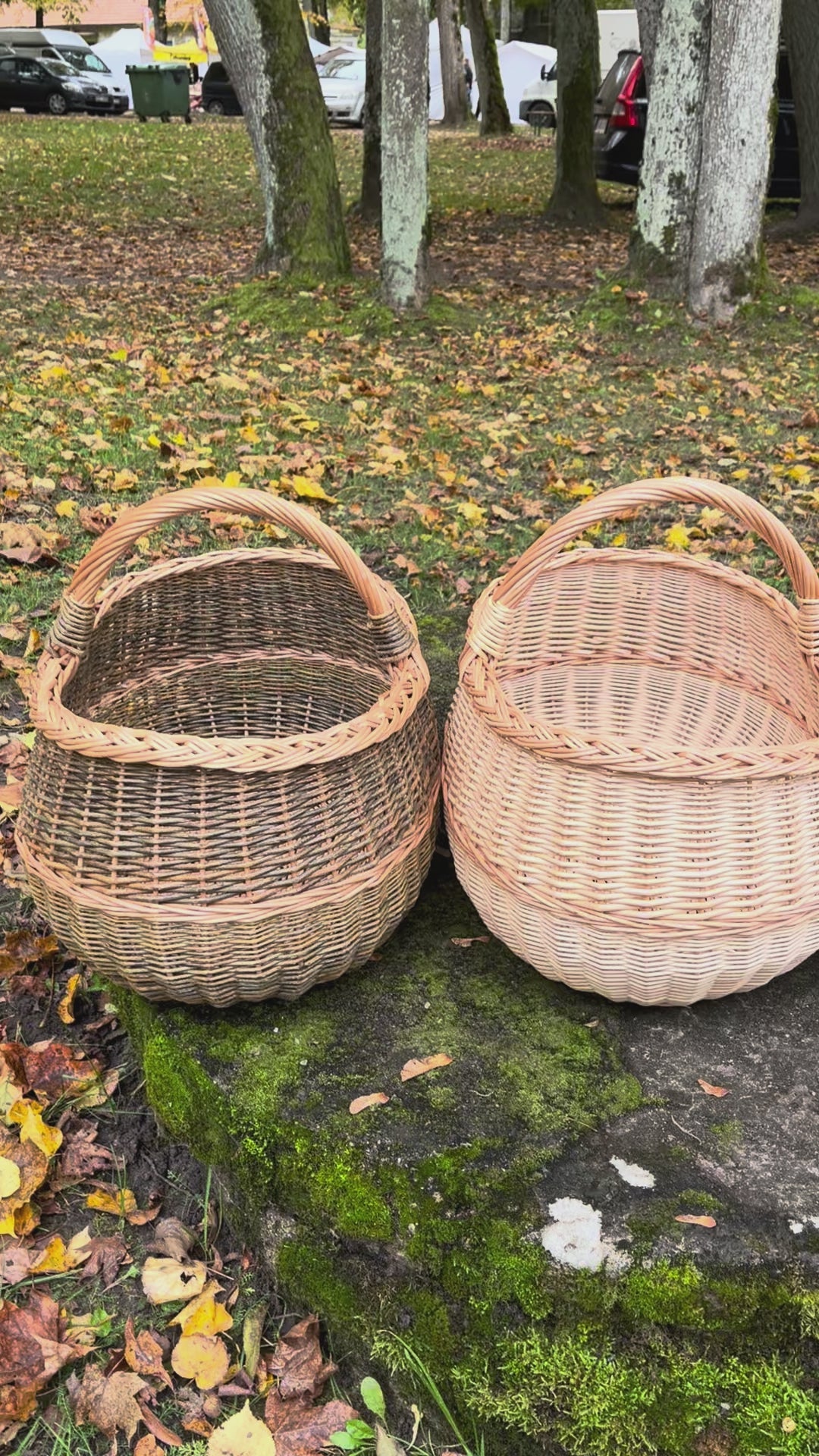 Large wicker basket 047b