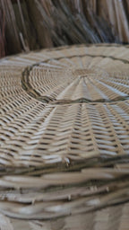 Wicker laundry basket 035r