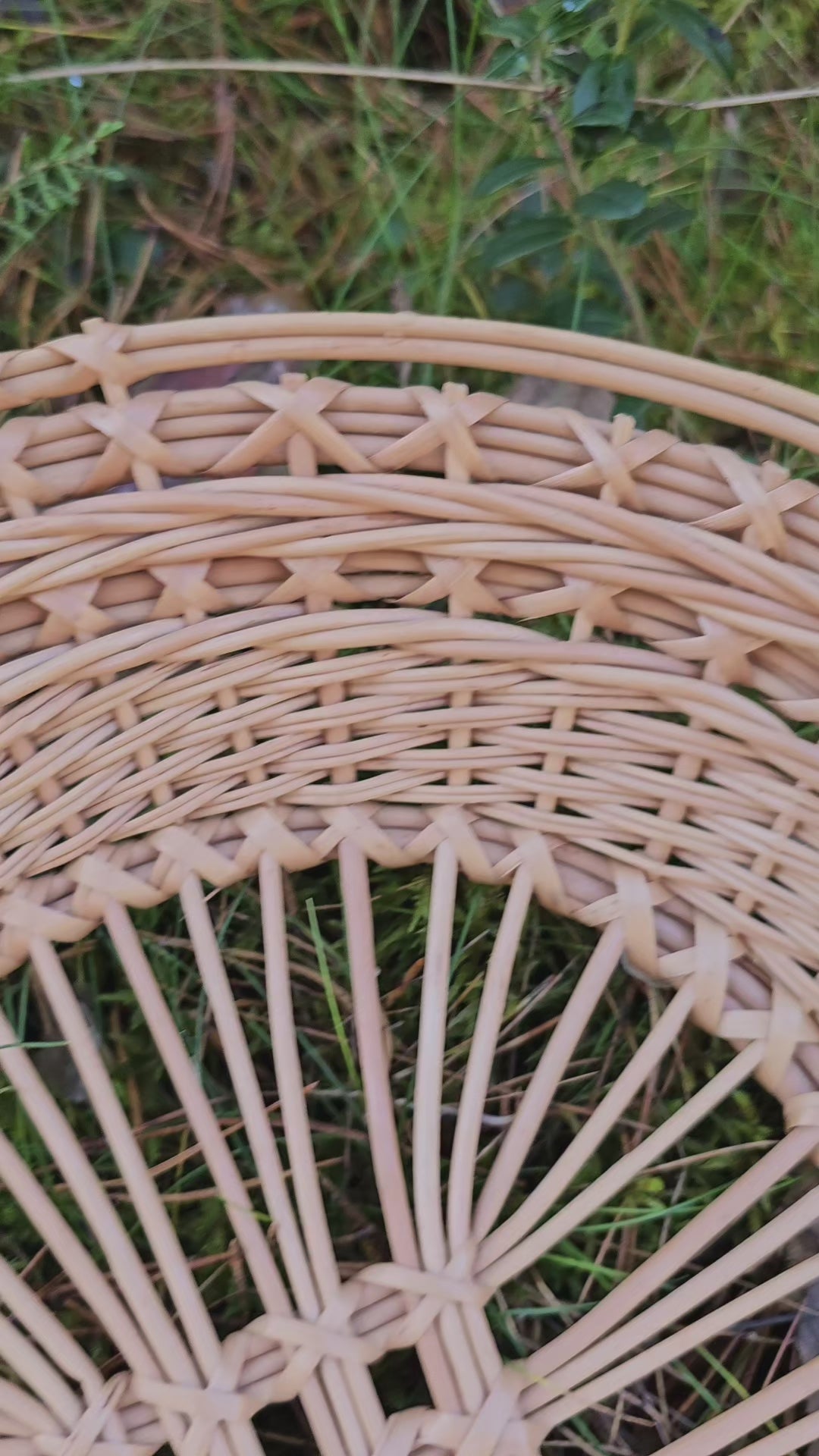 Wicker tray 038r