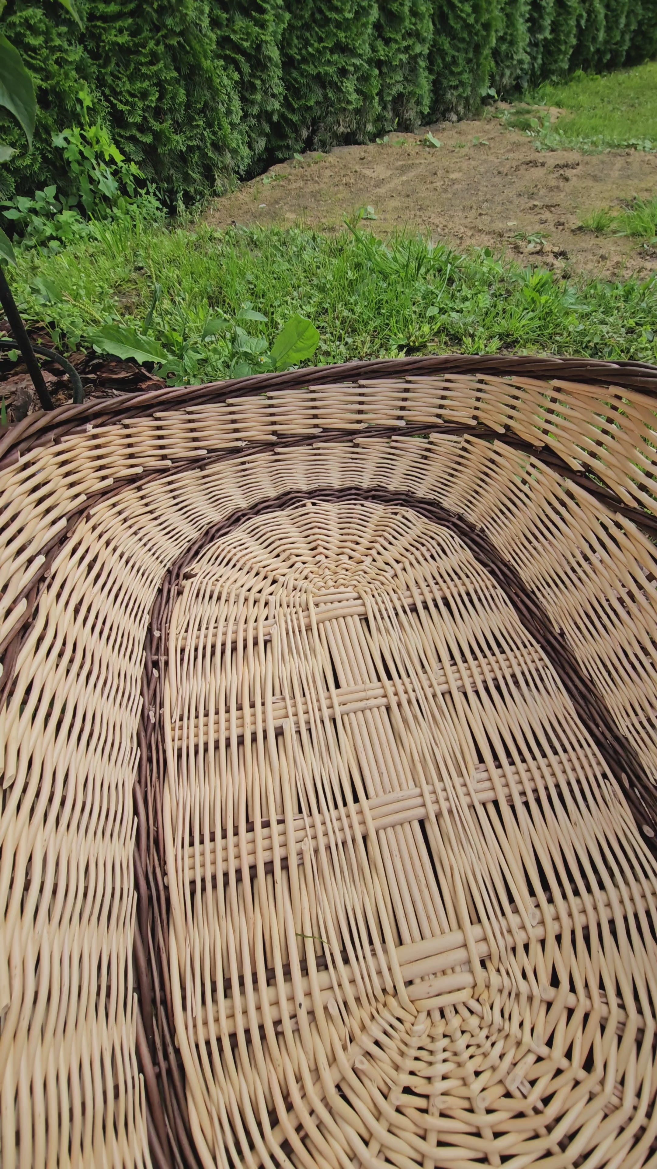 Large Wicker Trug 027b-2