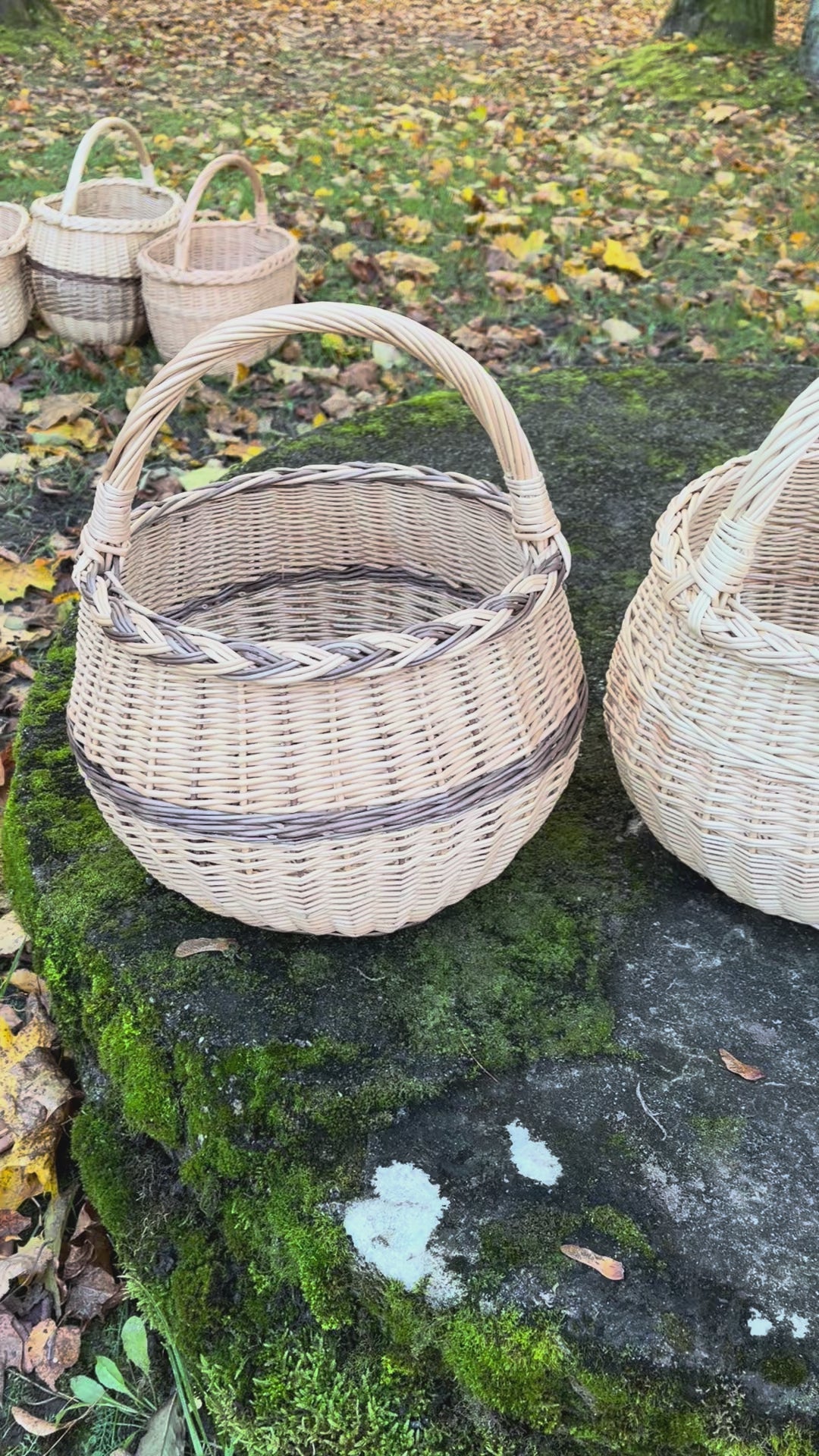 Wicker basket 049b